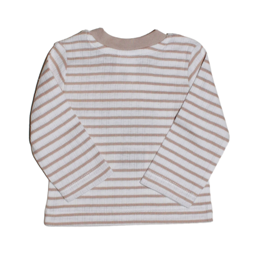 IGEL Shirt in cremefarbe mi beigen Streifen - ALBAY