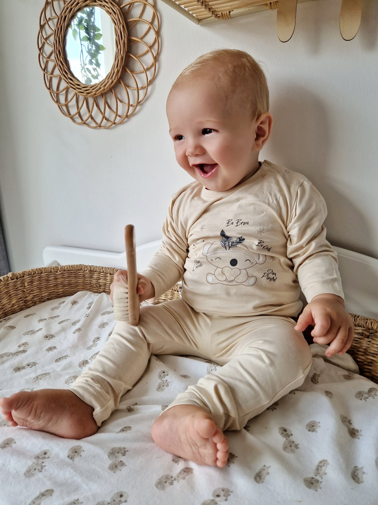ALIA Langarmshirt in beige - ALBAY