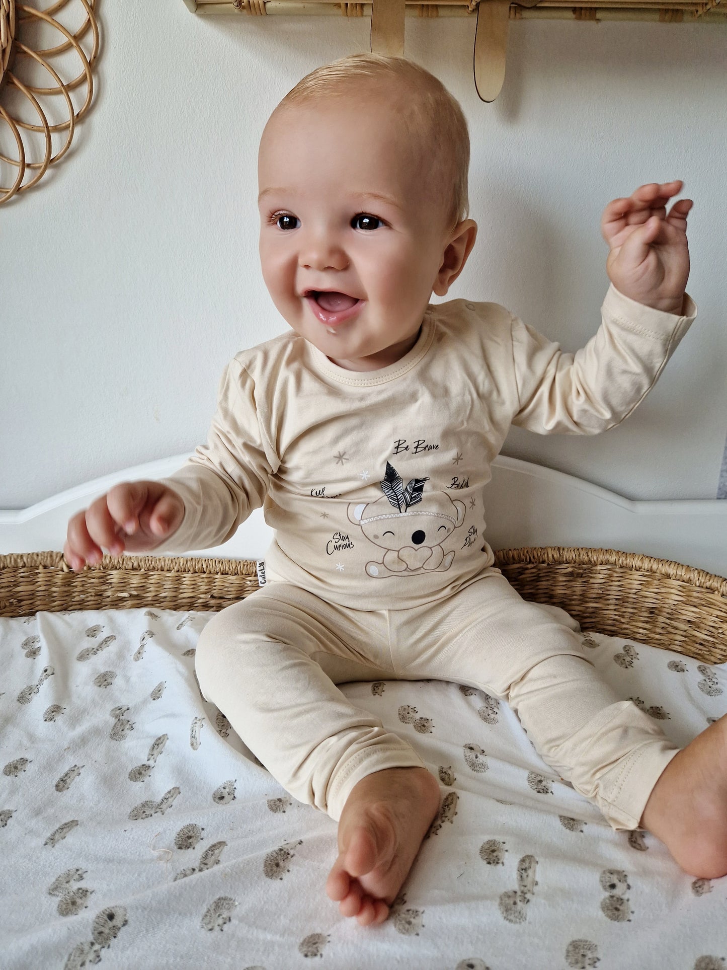 ALIA Langarmshirt in beige - ALBAY