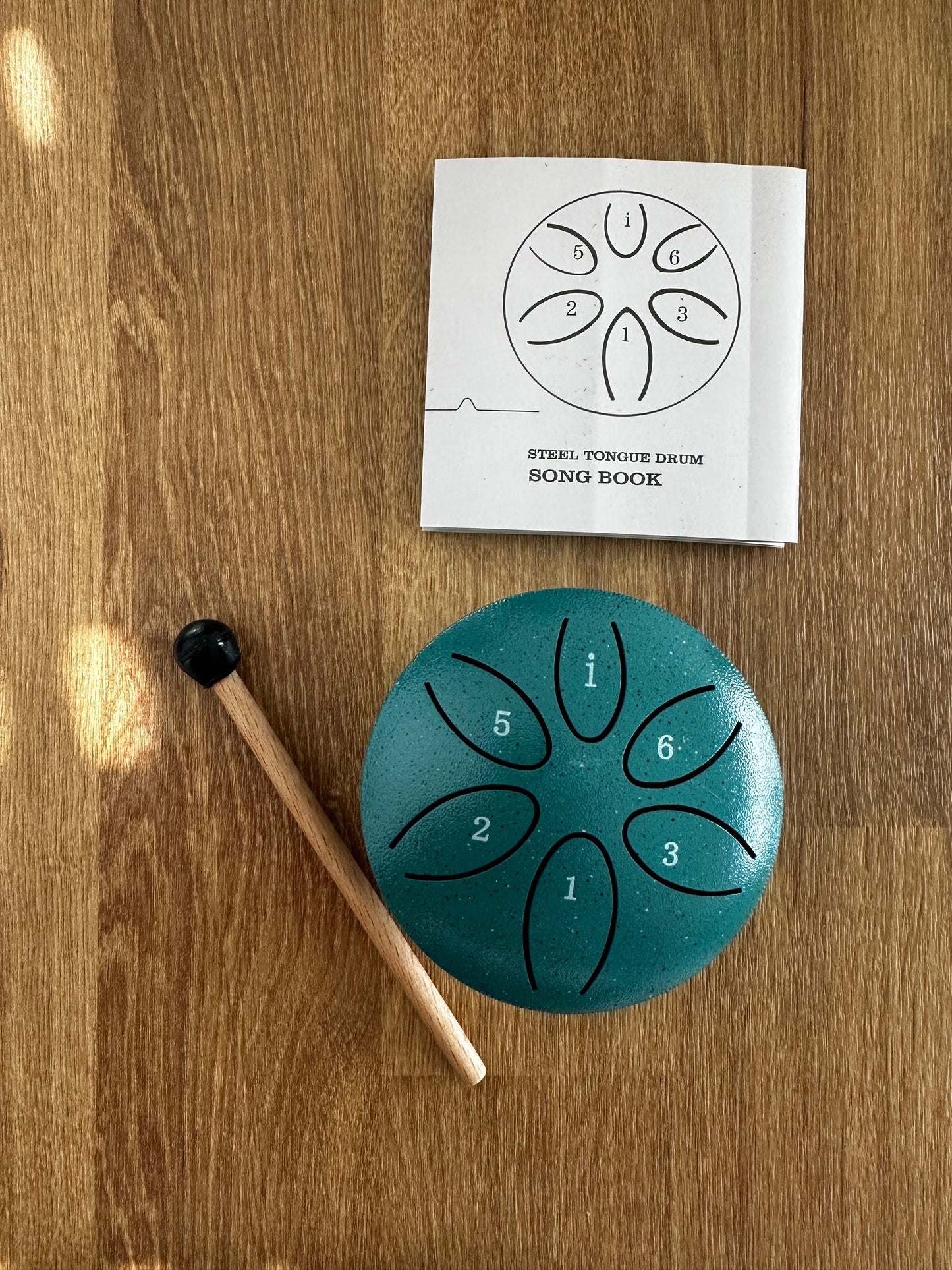 đż 6-Ton Steel Tongue Drum â Mini Handpan aus Stahl in GrĂŒn