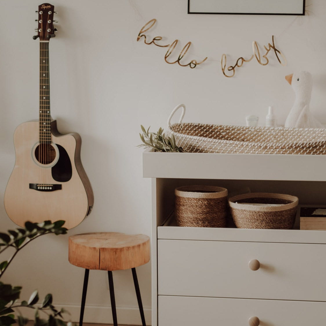 Wickelkorb aus Seegras mit Einlegematte – platzsparende & stilvolle Alternative zum Wickeltisch