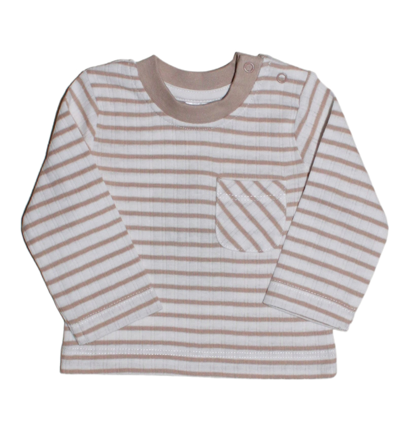 IGEL Shirt in cremefarbe mi beigen Streifen - ALBAY
