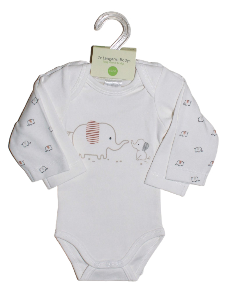 ELEFANTEN Body in weiß 2er-Pack - ALBAY