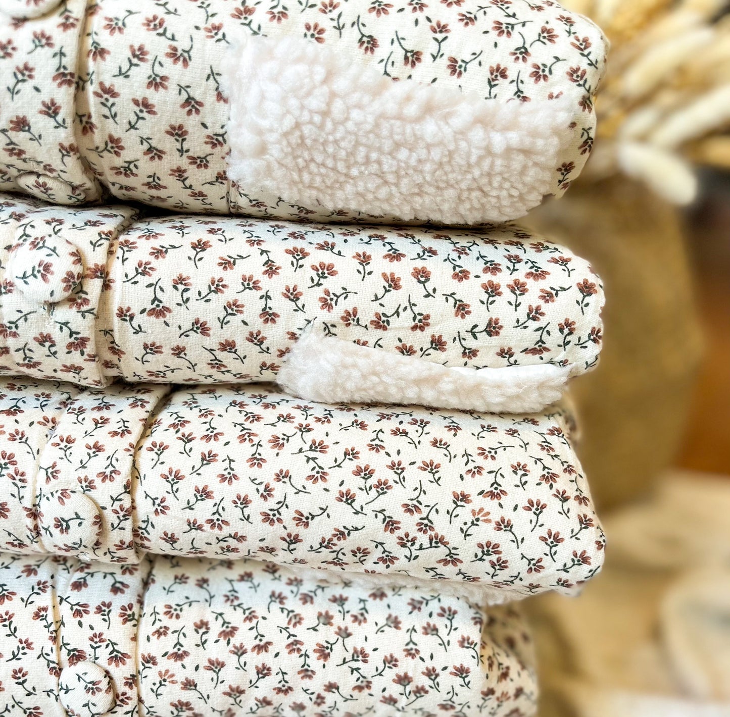 ZALINA Jacke mit Rüschen mit Blümchenmuster in creme - ALBAY