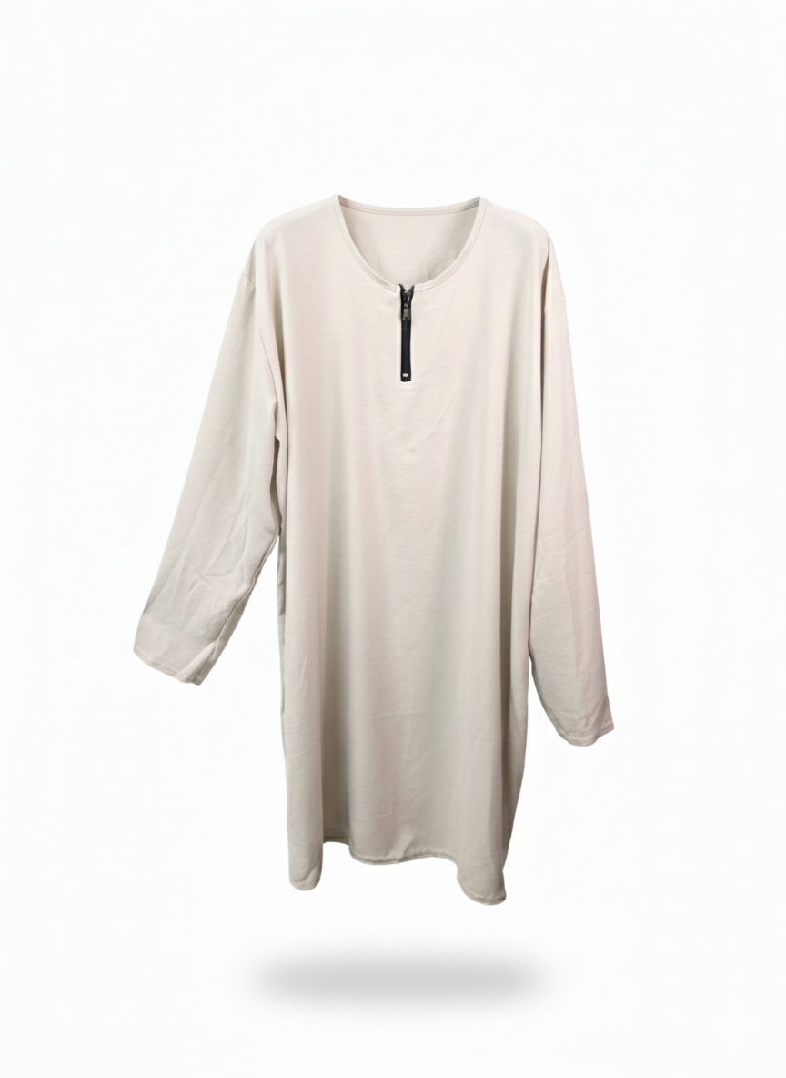 LORA Kleid kurz in beige