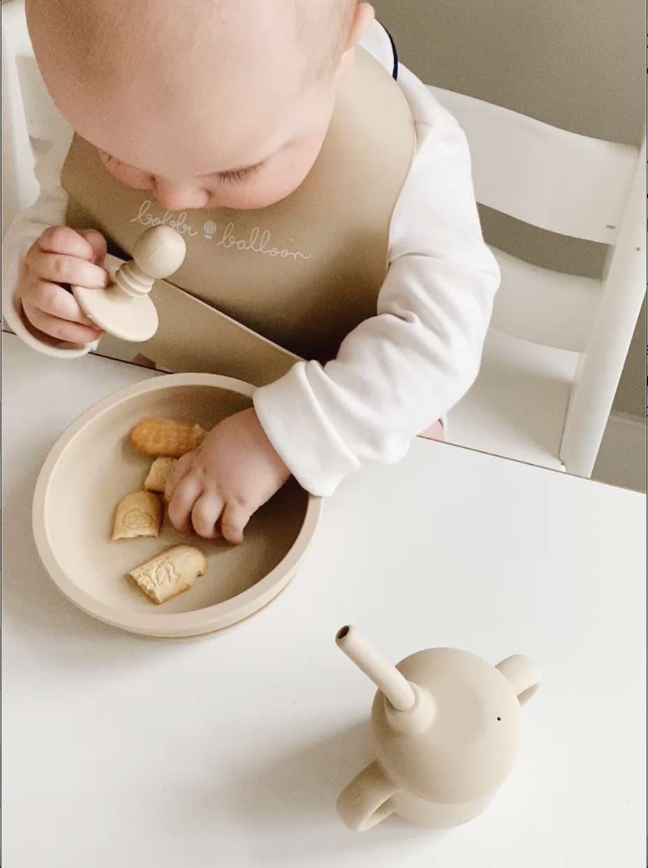 BOBBI Esslern Besteck aus Silikon in beige - ALBAY