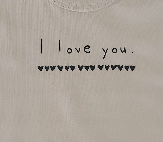 ILY Kurzarm Body in taupe - Handmade