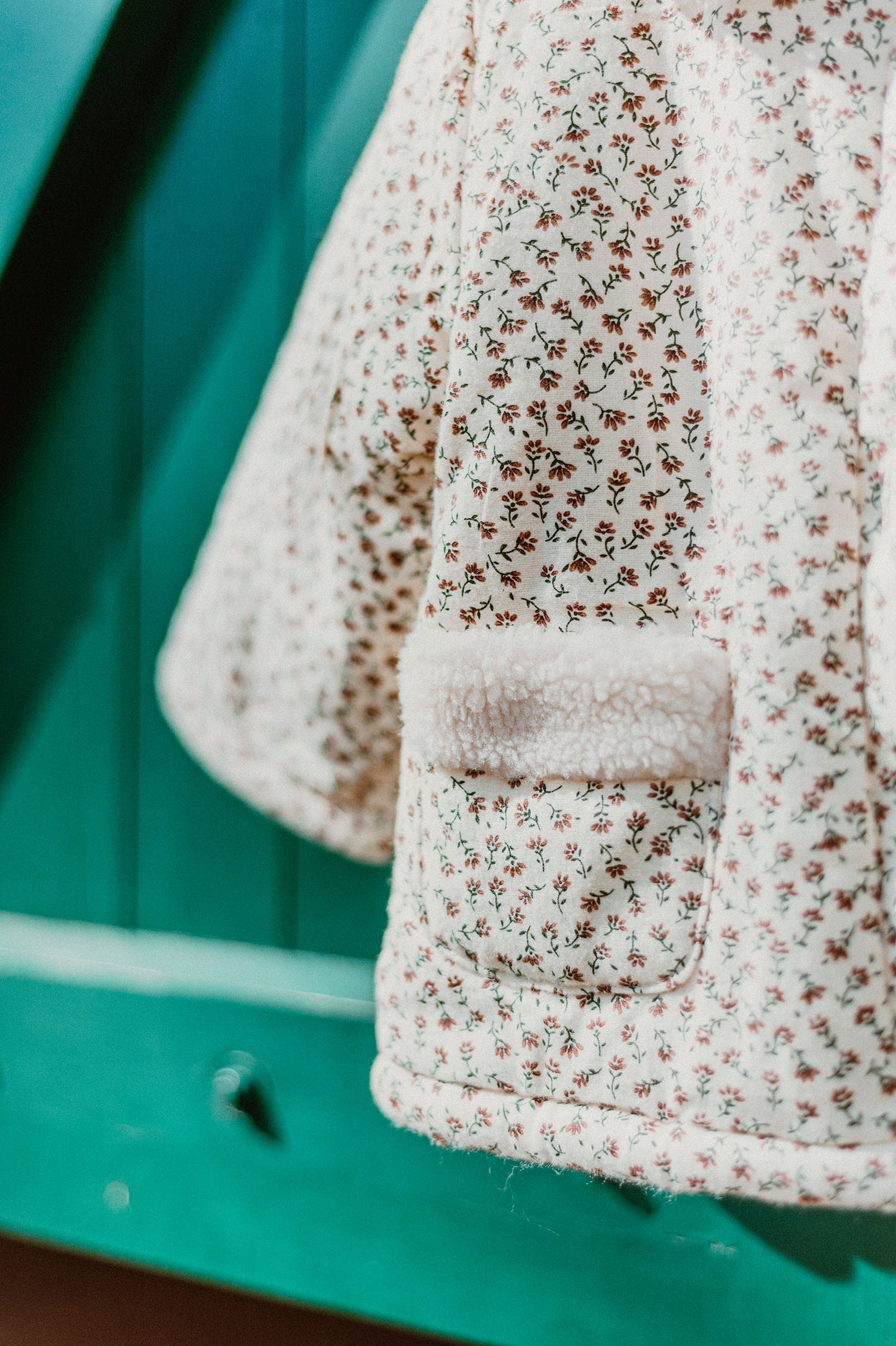 ZALINA Jacke mit Rüschen mit Blümchenmuster in creme - ALBAY