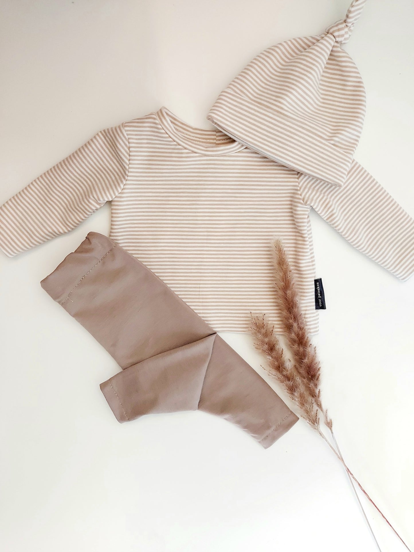 HANO Leggins Hose in taupe - Handmade - ALBAY