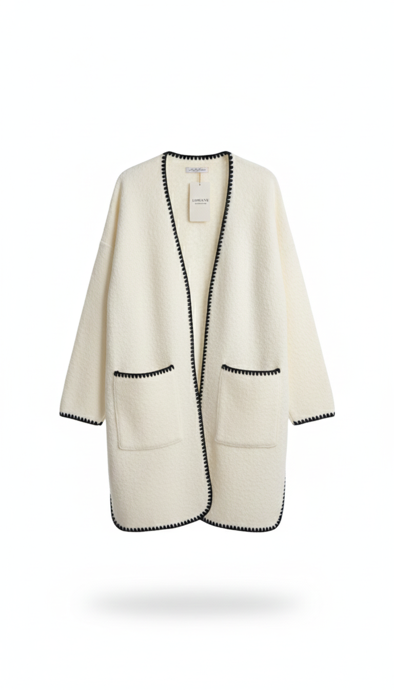 TOSHKA Mantel cremeweiß