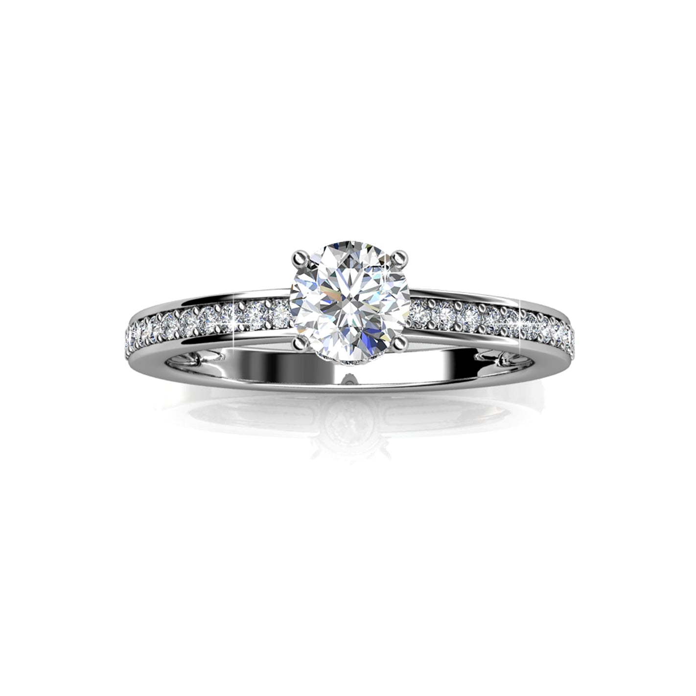 ELISE Ring - Silber und Kristall
