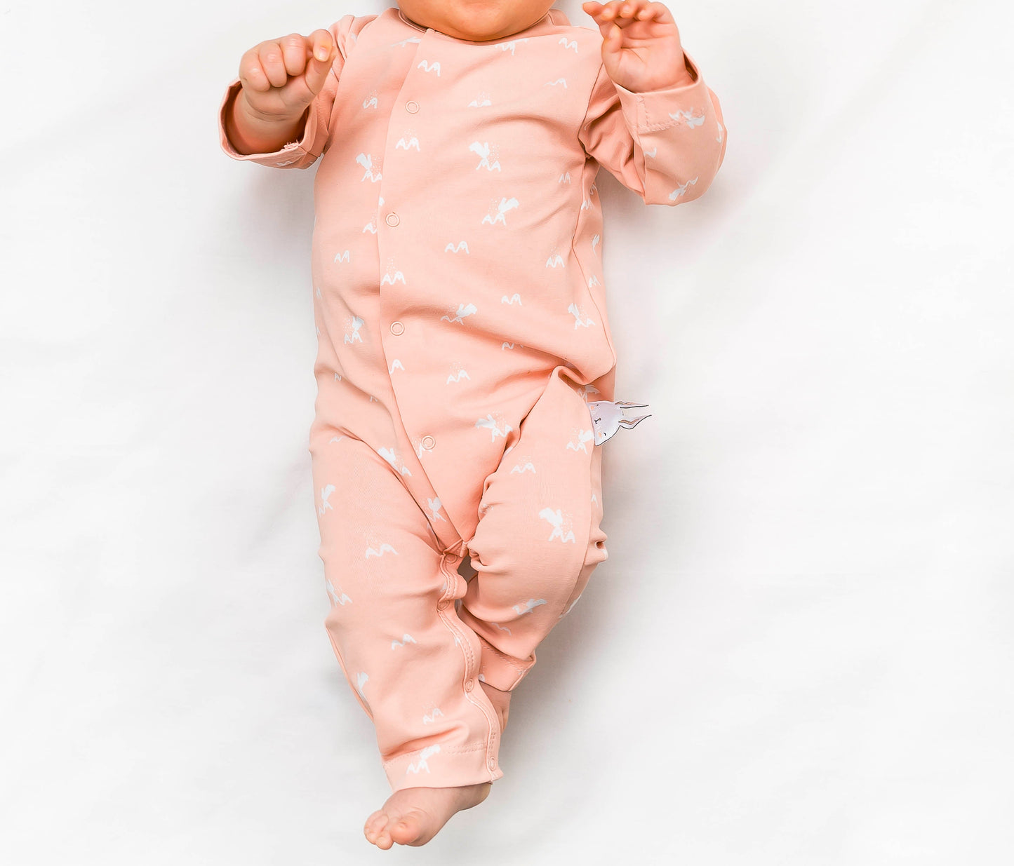 BUNNY Strampler in rosa - ALBAY