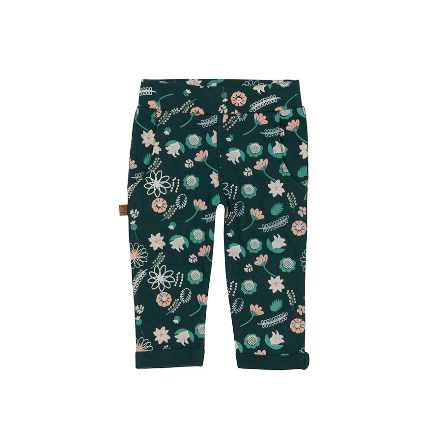 MAGIC FOREST Hose in grün mit floralem Muster - ALBAY