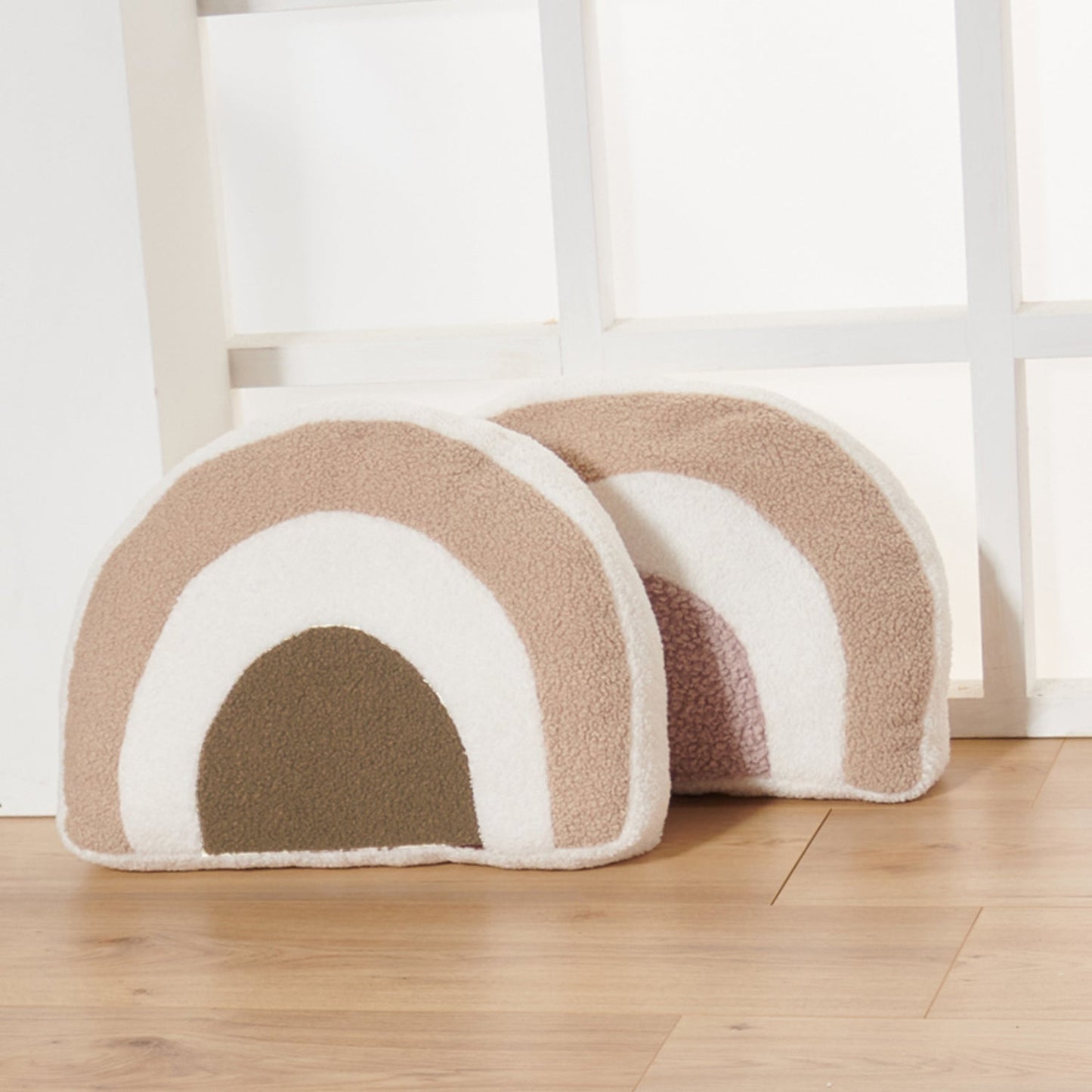 RAINBOW Kissen in camel beige - ALBAY