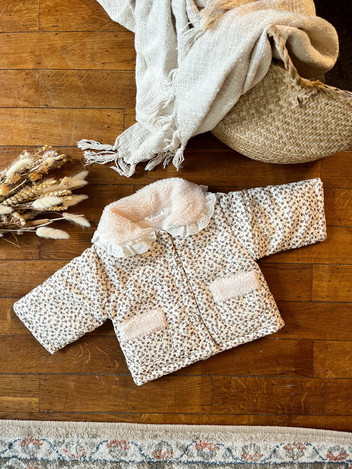 ZALINA Jacke mit Rüschen mit Blümchenmuster in creme - ALBAY