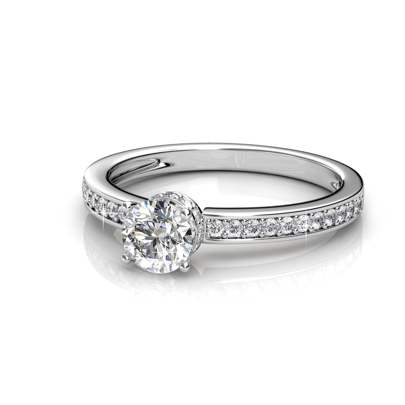 ELISE Ring - Silber und Kristall