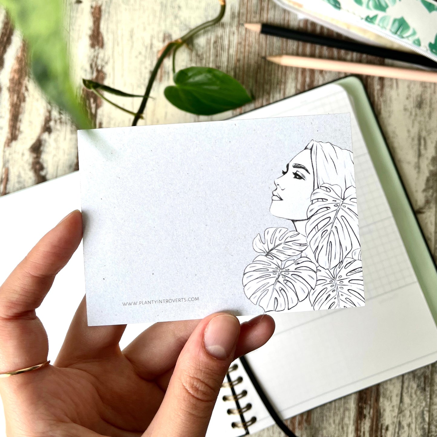 Notizblock A7 - Monstera deliciosa, Notiz Zettel, To Do Liste