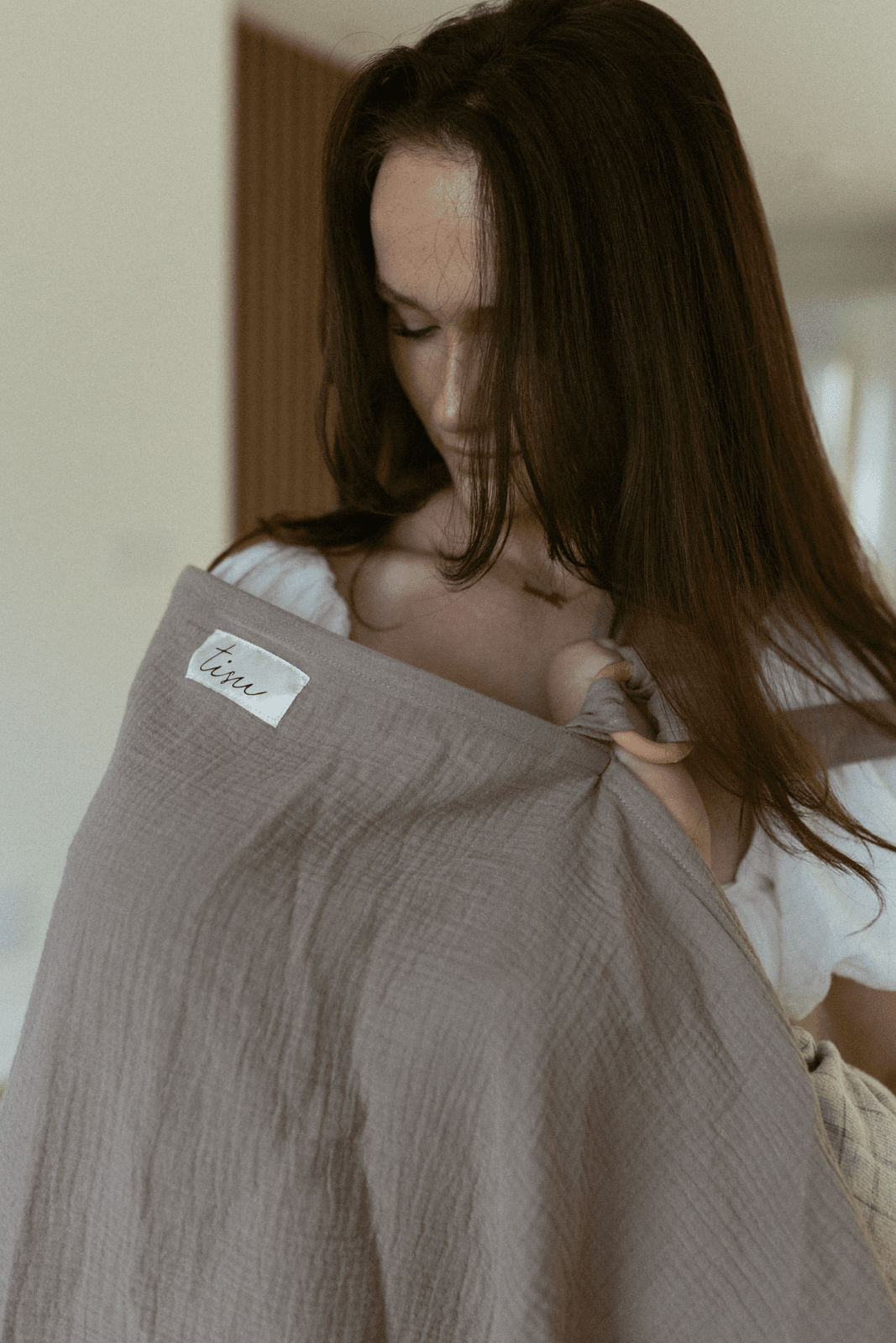 TISU Stilltuch in pale taupe