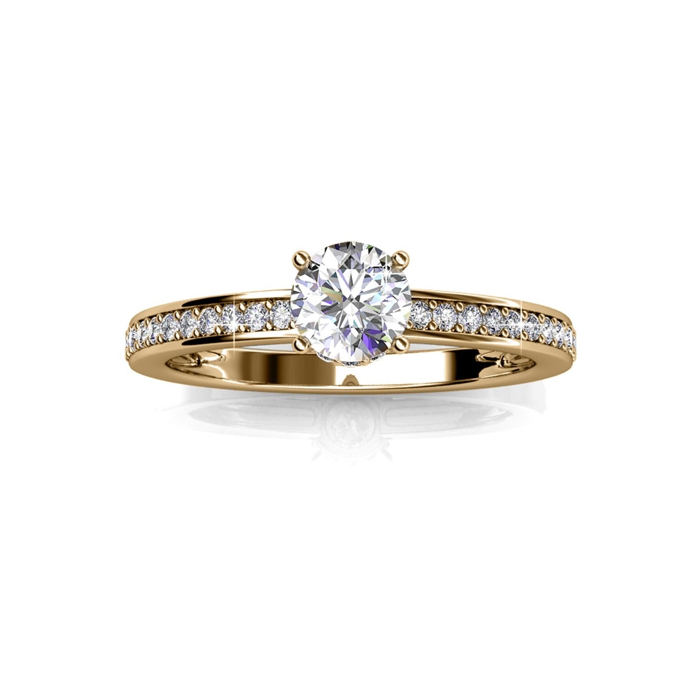 ELISE Ring - Gold und Kristall