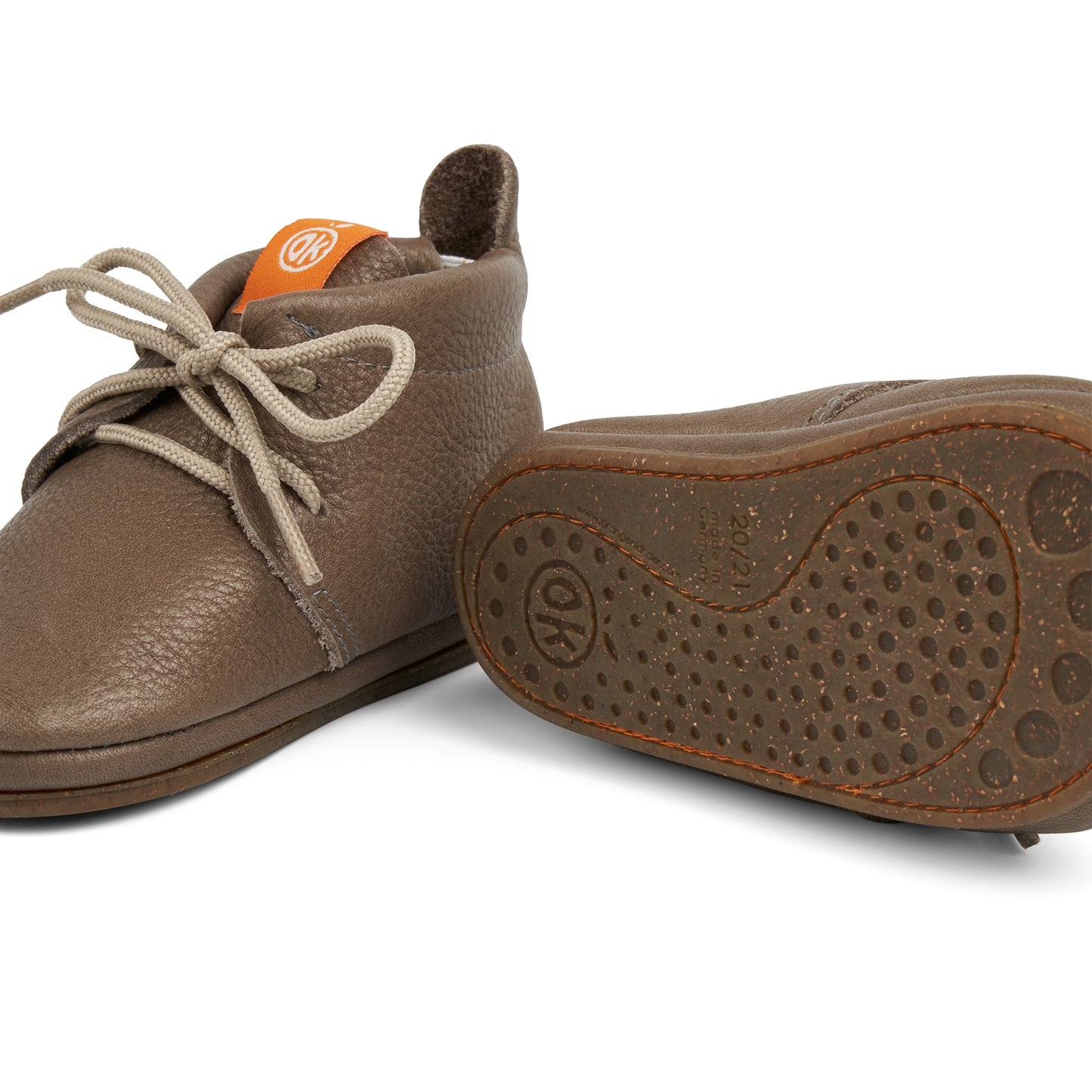 AMIGO Barfußschuhe zum Schnüren in beige