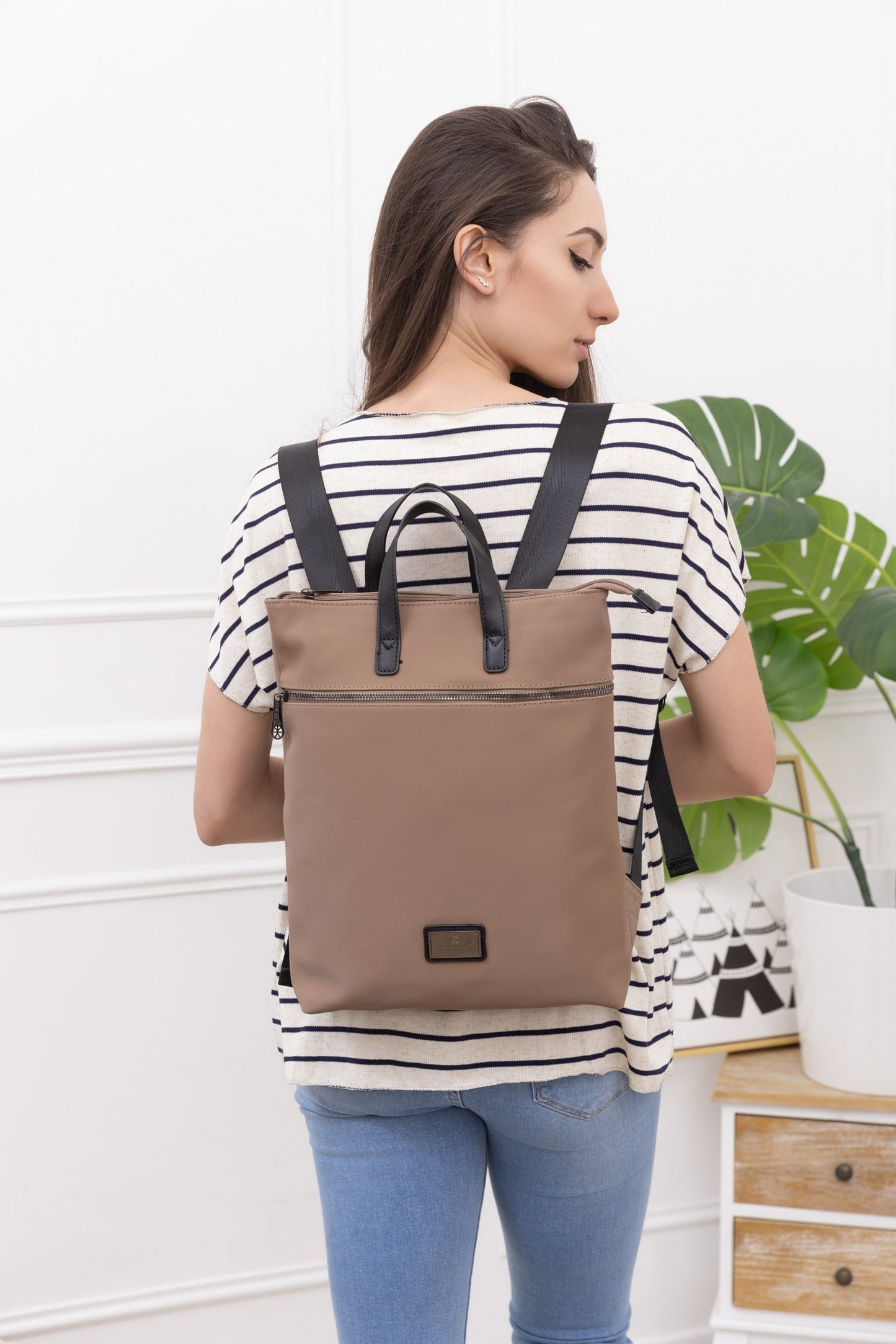 GALLA Rucksacktasche in beige