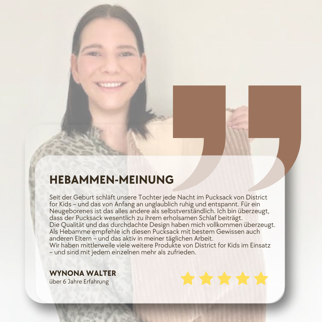 Pucksack Bio-Baumwolle mitwachsend - Ganzjahres Schlafsack für Babys