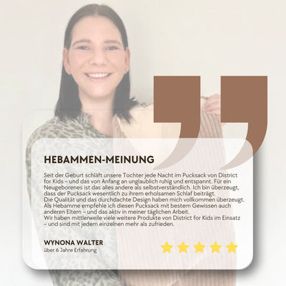 Pucksack Cord mitwachsend - Wärmender Ganzjahres Babyschlafsack