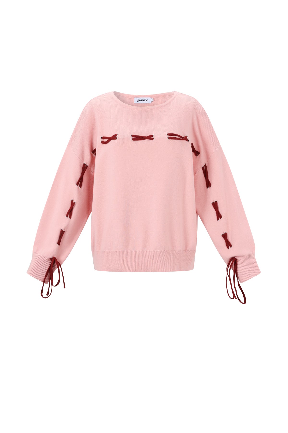 Gestrickte Viskose Damen Pullover Casual Farbkontrast