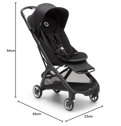Bugaboo Butterfly ultrakompakter Reise-Kinderwagen, klein & leicht, einhändig faltbar und einfach zu lenken, ergonomischer City-Buggy für Babys ab 6 Monaten, mit viel Stauraum
