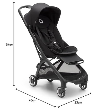 Bugaboo Butterfly ultrakompakter Reise-Kinderwagen, klein & leicht, einhändig faltbar und einfach zu lenken, ergonomischer City-Buggy für Babys ab 6 Monaten, mit viel Stauraum