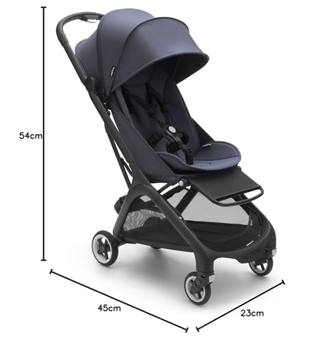 Bugaboo Butterfly ultrakompakter Reise-Kinderwagen, klein & leicht, einhändig faltbar und einfach zu lenken, ergonomischer City-Buggy für Babys ab 6 Monaten, mit viel Stauraum