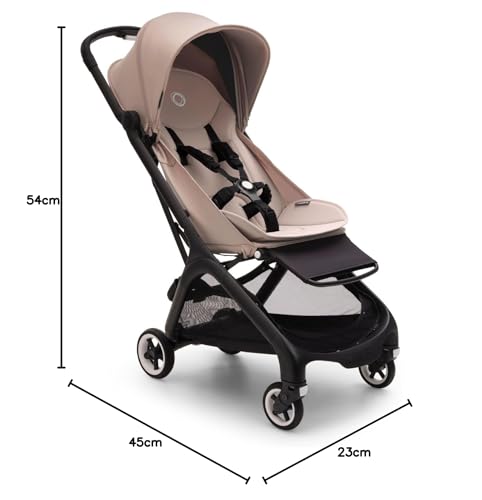 Bugaboo Butterfly ultrakompakter Reise-Kinderwagen, klein & leicht, einhändig faltbar und einfach zu lenken, ergonomischer City-Buggy für Babys ab 6 Monaten, mit viel Stauraum