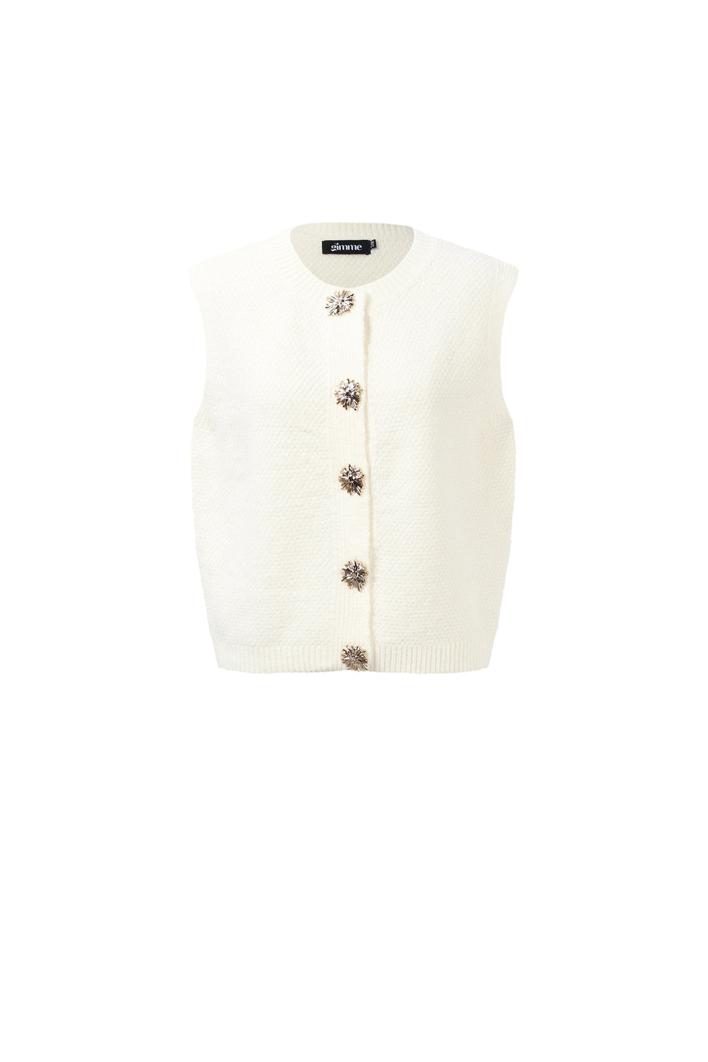 Gestrickte Polyesterfaser Damen Gestrickte Weste Casual Einfarbig