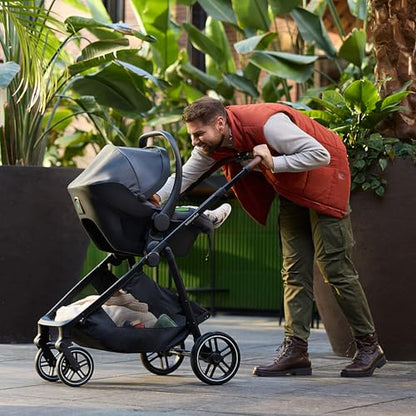 Bebeconfort Luvia Trio, Kinderwagen 3 in 1, 0–4 Jahre (0–22 kg), Baby Kinderwagen, Babyschale, Kinderwagenaufsatz, Smartes Faltsystem, Verstellbarer Schieber, Stoßdämpfung auf Rädern