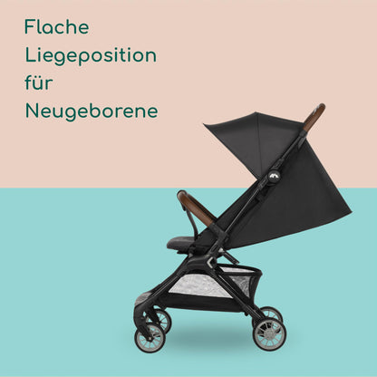 Bebeconfort Zephir, kompakter Baby Kinderwagen, 0–4 Jahre (bis zu 22 kg), leichter Reise Buggy (4,5 kg), in Kabinengröße, flacher und verstellbarer Sitz, Aufbewahrungskorb