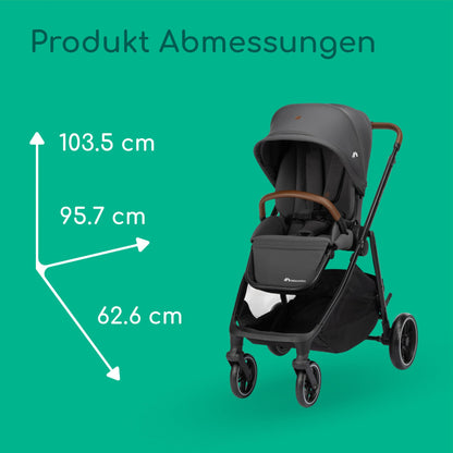 Bebeconfort Luvia Trio, Kinderwagen 3 in 1, 0–4 Jahre (0–22 kg), Baby Kinderwagen, Babyschale, Kinderwagenaufsatz, Smartes Faltsystem, Verstellbarer Schieber, Stoßdämpfung auf Rädern