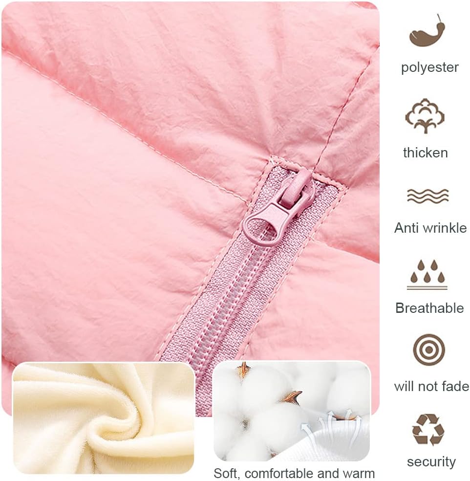 Schneeanzug mit Kapuze Fleece verdickter warmer Daunen Overall Kinder Schwarz, 80 / 9-12 Monate