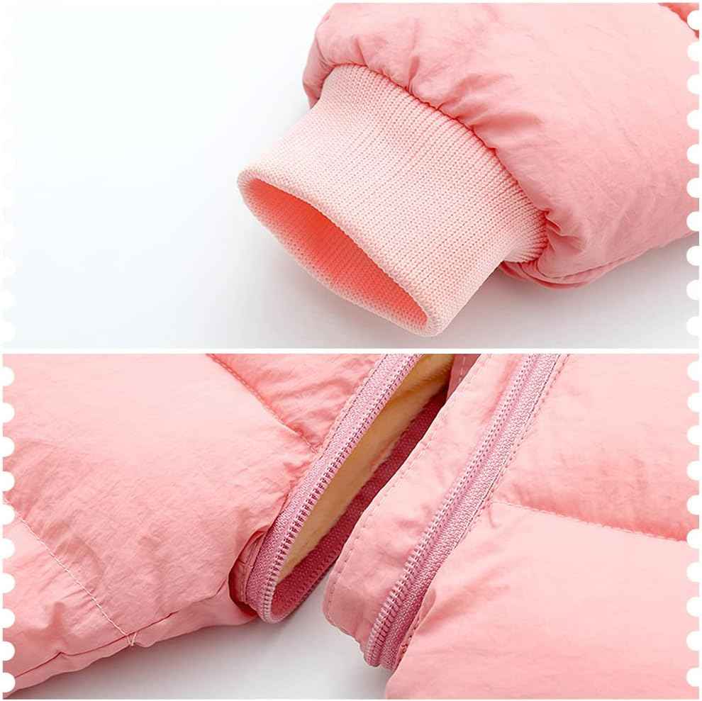 Schneeanzug mit Kapuze Fleece verdickter warmer Daunen Overall Kinder Schwarz, 80 / 9-12 Monate