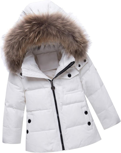 Amropi Skianzug Kinder Schneeanzug Daunenjacke mit Kapuze + Skihose 2tlg Winteranzug Set für 1-5 Jahre div. Farben