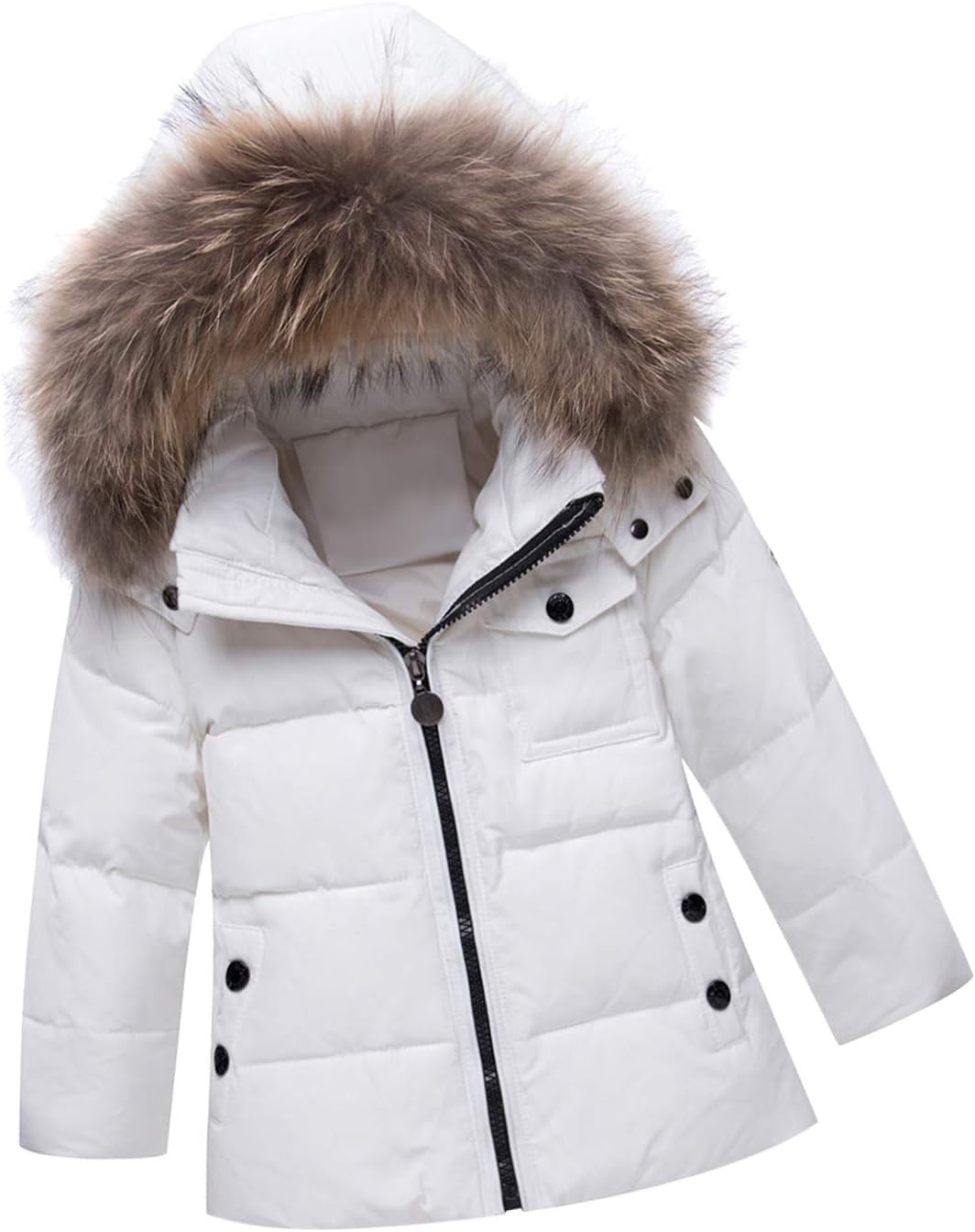 Amropi Skianzug Kinder Schneeanzug Daunenjacke mit Kapuze + Skihose 2tlg Winteranzug Set für 1-5 Jahre div. Farben