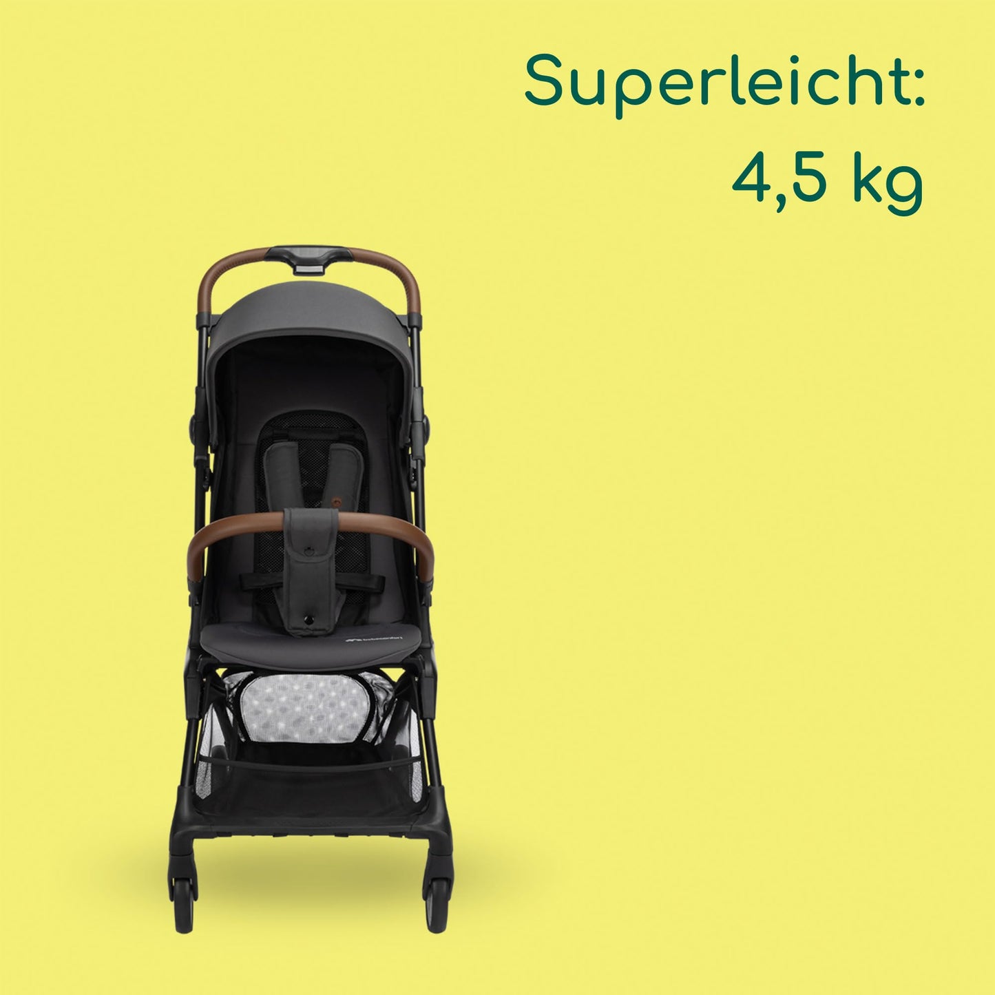 Bebeconfort Zephir, kompakter Baby Kinderwagen, 0–4 Jahre (bis zu 22 kg), leichter Reise Buggy (4,5 kg), in Kabinengröße, flacher und verstellbarer Sitz, Aufbewahrungskorb