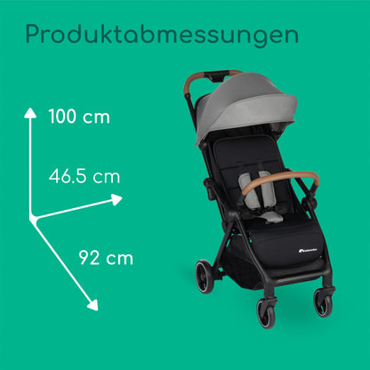 Bebeconfort Zephir, kompakter Baby Kinderwagen, 0–4 Jahre (bis zu 22 kg), leichter Reise Buggy (4,5 kg), in Kabinengröße, flacher und verstellbarer Sitz, Aufbewahrungskorb