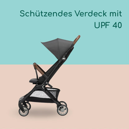 Bebeconfort Zephir, kompakter Baby Kinderwagen, 0–4 Jahre (bis zu 22 kg), leichter Reise Buggy (4,5 kg), in Kabinengröße, flacher und verstellbarer Sitz, Aufbewahrungskorb