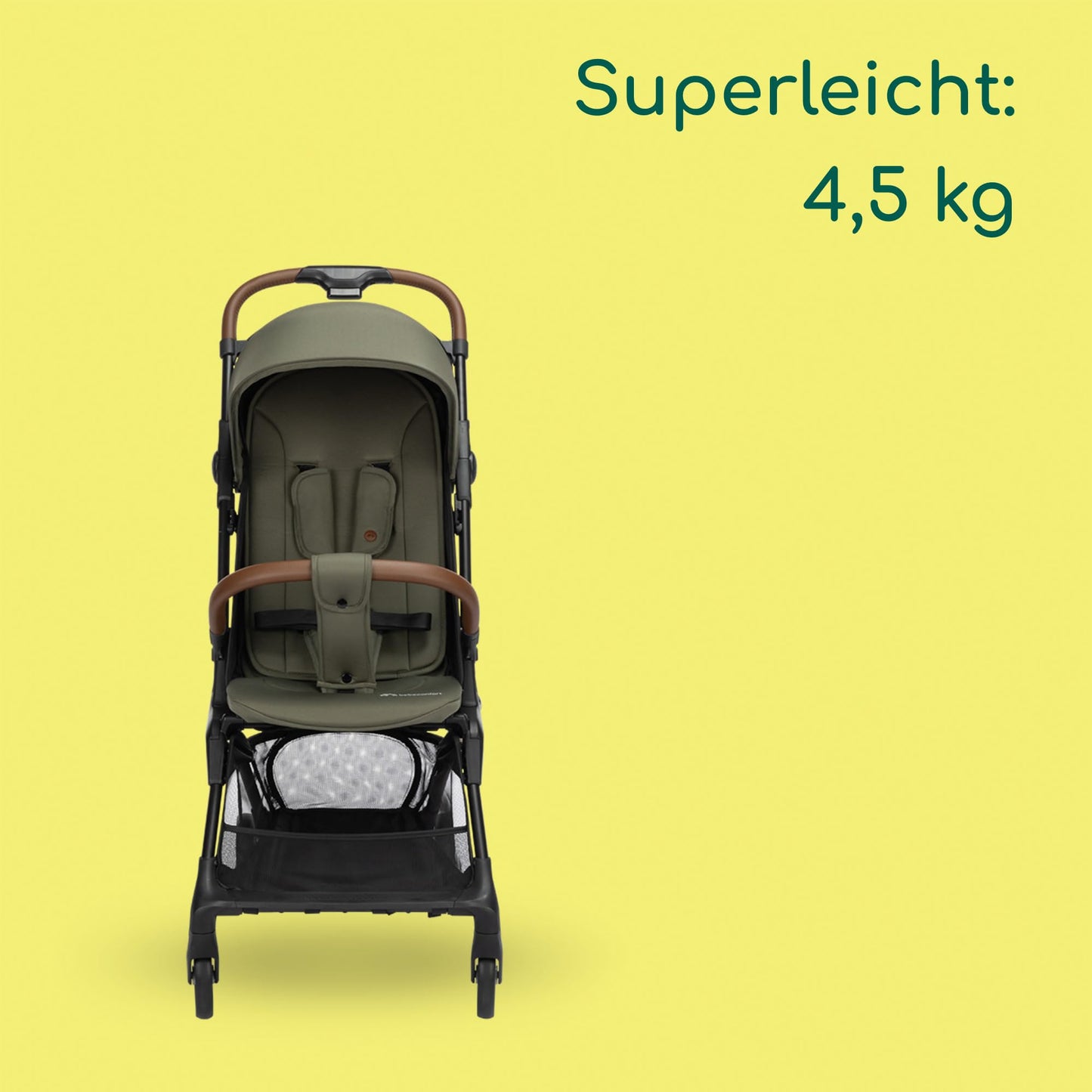 Bebeconfort Zephir, kompakter Baby Kinderwagen, 0–4 Jahre (bis zu 22 kg), leichter Reise Buggy (4,5 kg), in Kabinengröße, flacher und verstellbarer Sitz, Aufbewahrungskorb