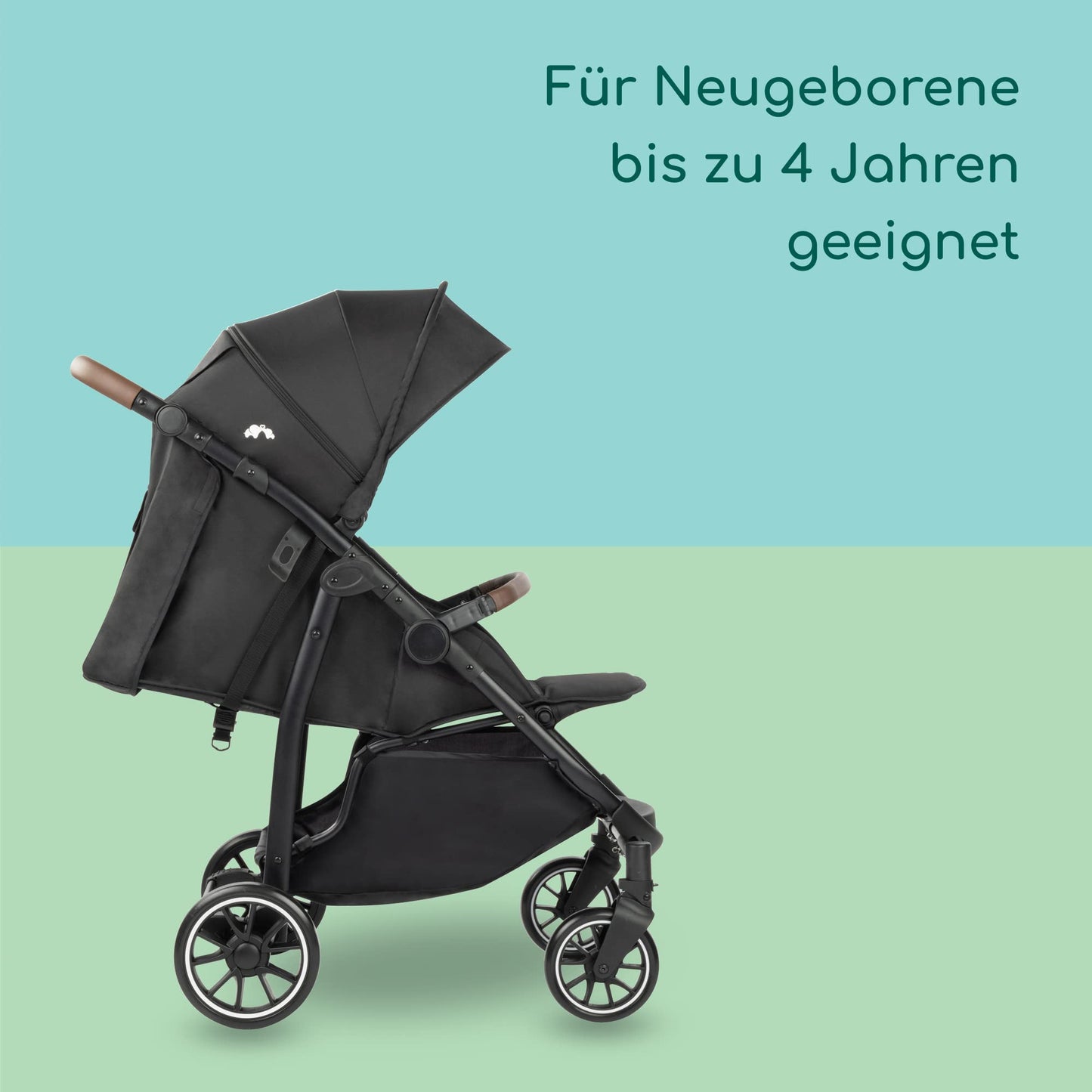 Bebeconfort Zephir, kompakter Baby Kinderwagen, 0–4 Jahre (bis zu 22 kg), leichter Reise Buggy (4,5 kg), in Kabinengröße, flacher und verstellbarer Sitz, Aufbewahrungskorb