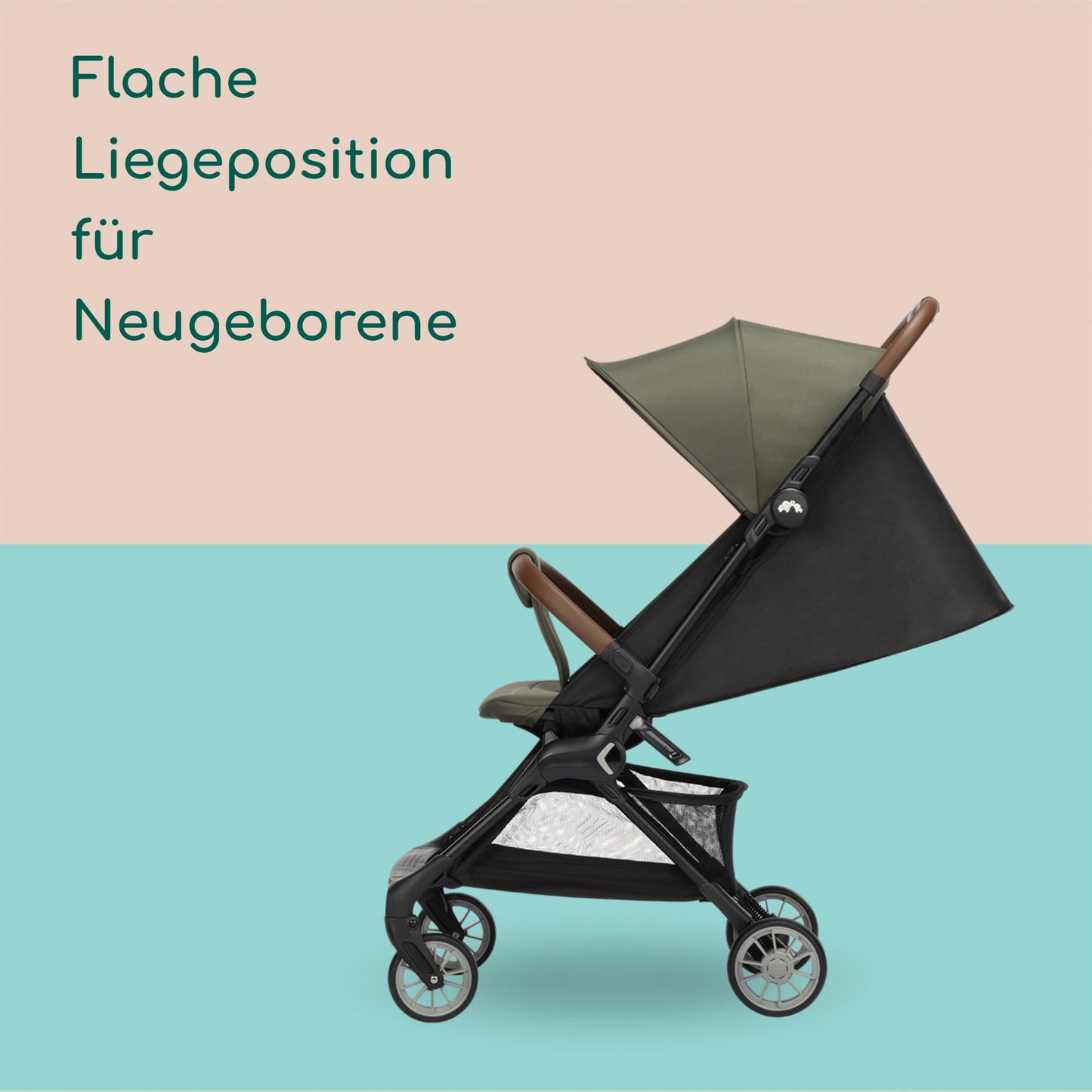 Bebeconfort Zephir, kompakter Baby Kinderwagen, 0–4 Jahre (bis zu 22 kg), leichter Reise Buggy (4,5 kg), in Kabinengröße, flacher und verstellbarer Sitz, Aufbewahrungskorb