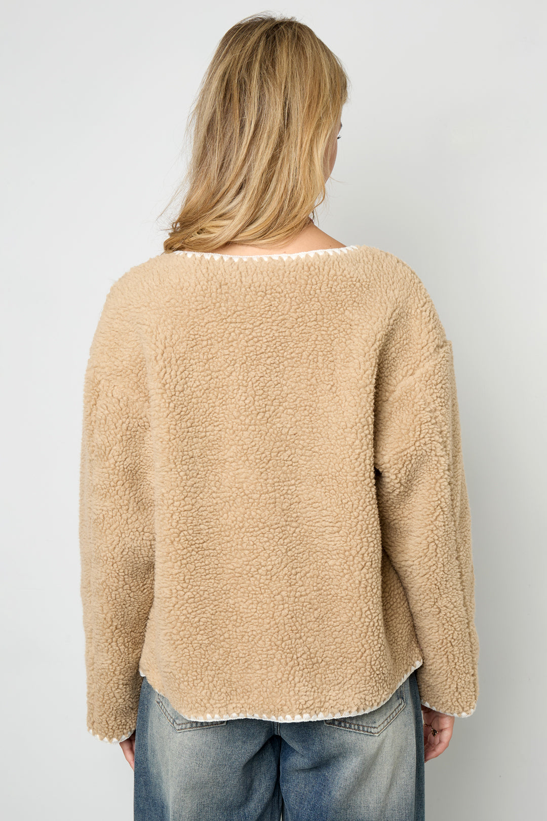 Woven Polyester Fiber Damenjacke Casual Herbst/Winter Color Clash