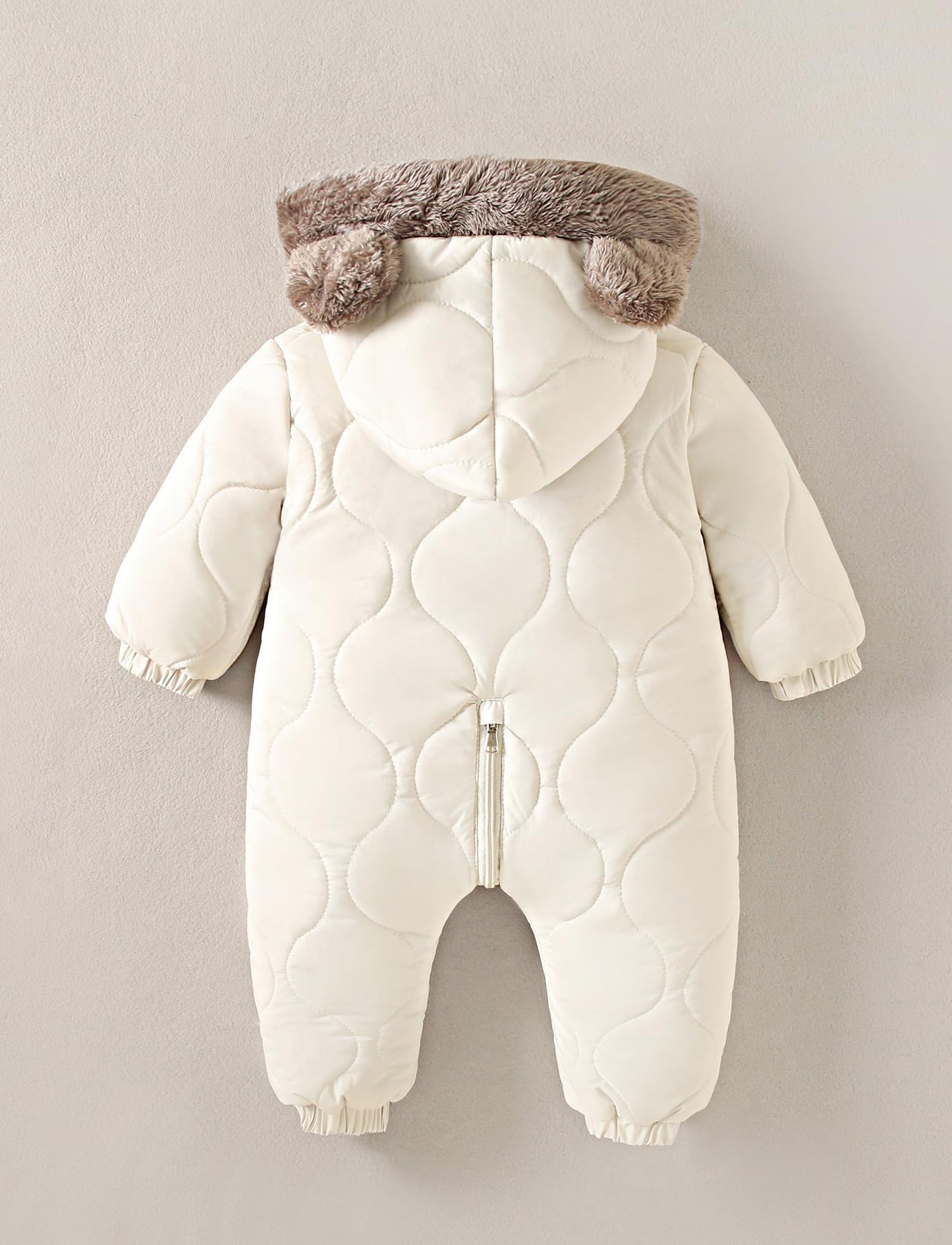 NEAWEALY Baby Winter Overall Schneeanzüge Fleece Gefüttert Warmer Jumpsuit mit Kapuze