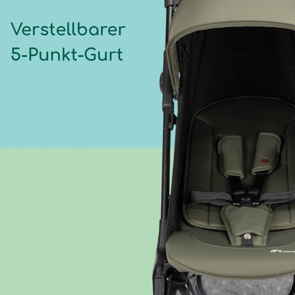 Bebeconfort Zephir, kompakter Baby Kinderwagen, 0–4 Jahre (bis zu 22 kg), leichter Reise Buggy (4,5 kg), in Kabinengröße, flacher und verstellbarer Sitz, Aufbewahrungskorb