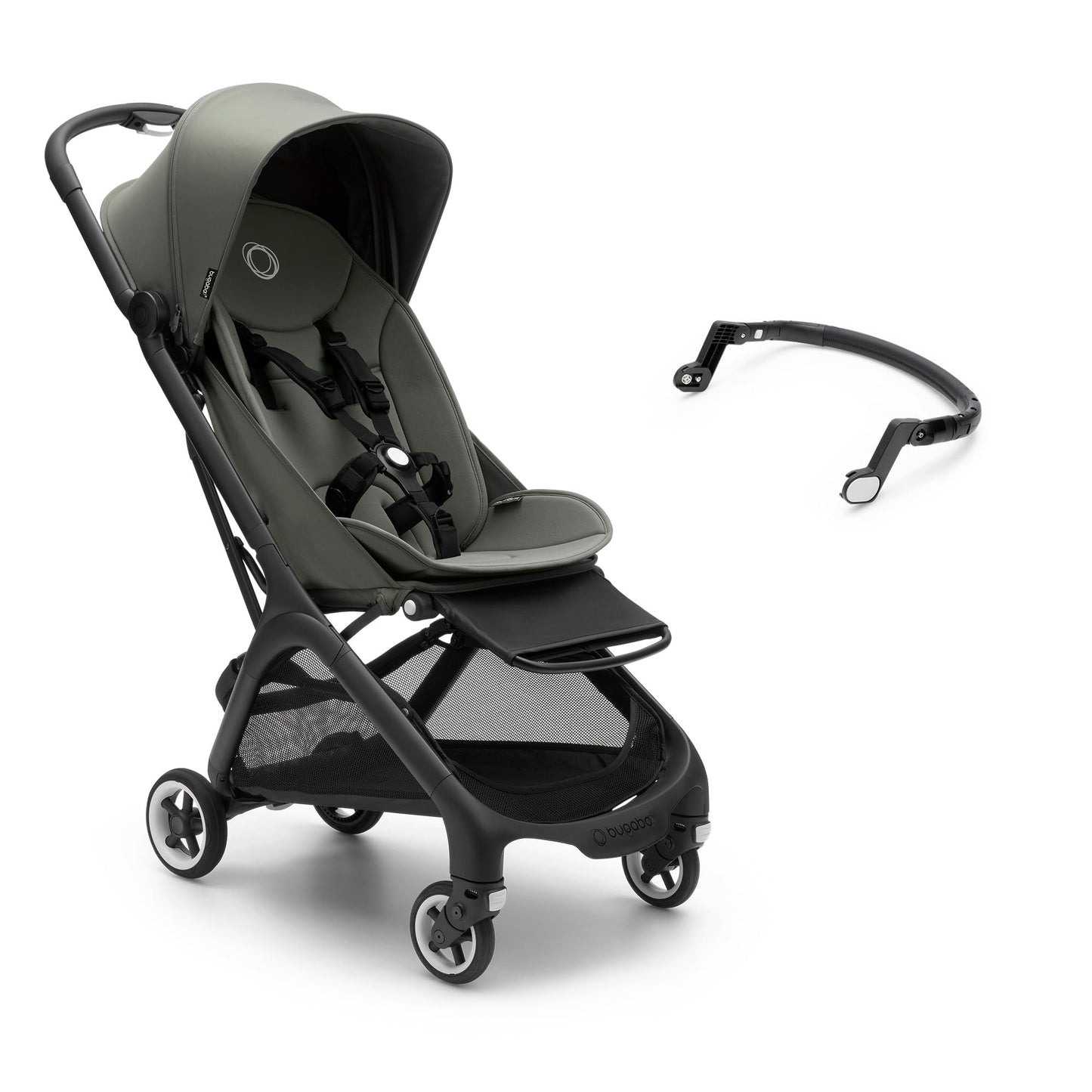 Bugaboo Butterfly ultrakompakter Reise-Kinderwagen, klein & leicht, einhändig faltbar und einfach zu lenken, ergonomischer City-Buggy für Babys ab 6 Monaten, mit viel Stauraum